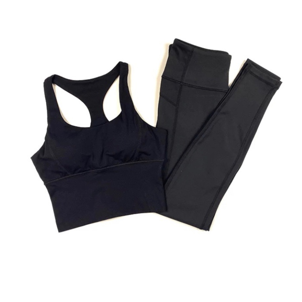 Two Piece Gym Yoga Bra and Leggings Workout Set - Picture 3 of 5